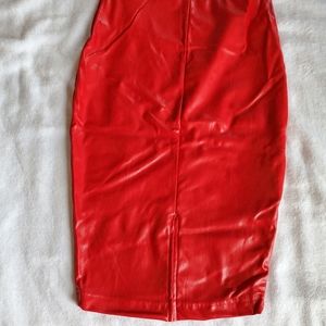 Route 66 Red Pencil Skirt